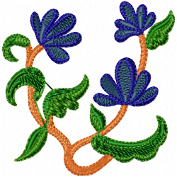 Flowers And Tree Embroidery Design 2 Flowers And Tree Embroidery Design 2